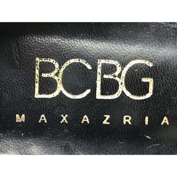 BCBG MAXAZRIA Womens Black Round‎ Toe Ankle Strap Block Pump Heel Size US 7.5 B - Picture 8 of 9